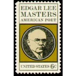 us stamp 1405 edgar lee masters poet 6 1970