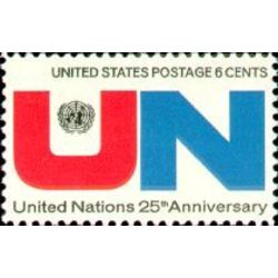 us stamp 1419 united nations 25th 6 1970