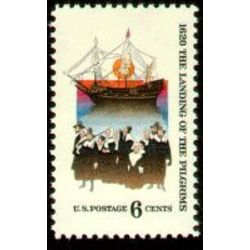 us stamp 1420 mayflower pilgrims 6 1970