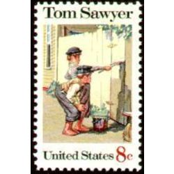 us stamp 1470 american folklore tom sawyer 8 1972