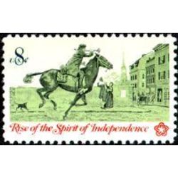 us stamp 1478 postrider 8 1973