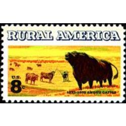 us stamp 1504 rural america angus cattle 8 1973