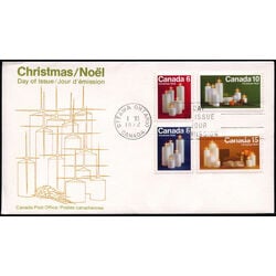 canada stamp 606pi 9pi fdc christmas candles 1972