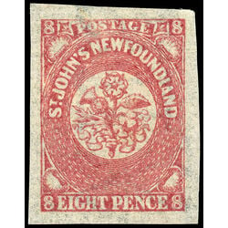 newfoundland stamp 22i pence third issue 8d 1861 M VFNG 004