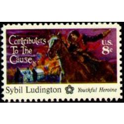 us stamp 1559 sybil ludington 8 1975