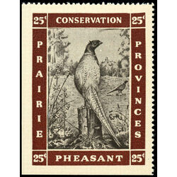 canada revenue stamp pc1 pheasant prairie provinces conservation stamps 25 1942