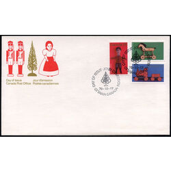 canada stamp 839 41 fdc christmas antique toys 1979 FDC COMBO