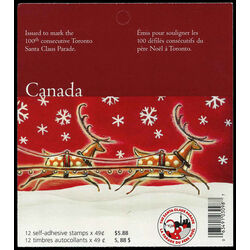 canada stamp 2069c santa on his sled 2004