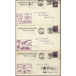 7 canada first flight covers 1928