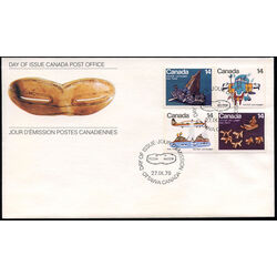 canada stamp 769 2 fdc inuit travel 1978