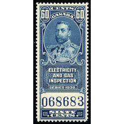 canada revenue stamp feg8 electricity gas inspection king george v 60 1930