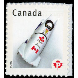 canada stamp 2502a flag on bobsled 2012