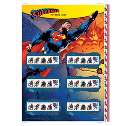 canada stamp 2677i superman 75th anniversary 2013