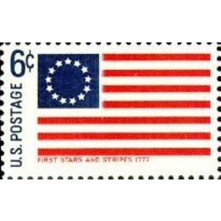 us stamp 1350 first stars stripes 6 1968