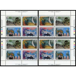 canada stamps exploration of canada 1 1107a matched set of plate blocks