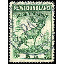 canada revenue stamp nfr52 caribou 5 1966
