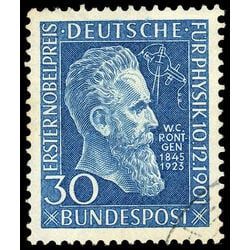 germany stamp 686 wilhelm roentgen 1951