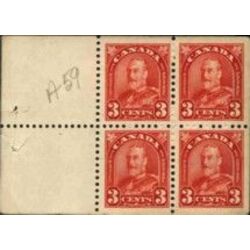 canada stamp bk booklets bk18a king george v 1931