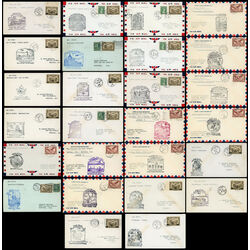 collection of 26 different canada first flight covers from 1931 1938