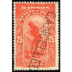 canada revenue stamp yl2 dawson mining court 25 1902