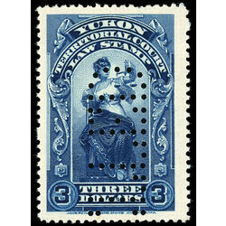canada revenue stamp yl12 territorial court 3 1902