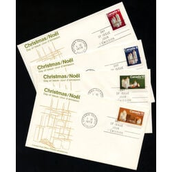 canada stamp 606 9 christmas candles 1972 FDC