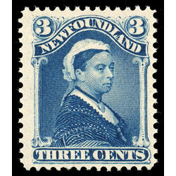 newfoundland stamp 49 queen victoria 3 1880 M F VFNH 007