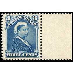 newfoundland stamp 49 queen victoria 3 1880 M VFNH 008