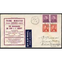 canada stamp 318 19 fdc prime ministers 1952