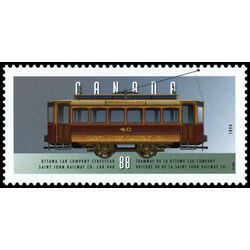 canada stamp 1527e ottawa car company streetcar 1894 88 1994