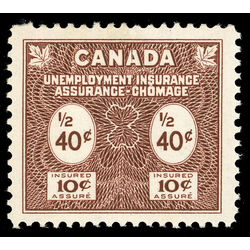 canada revenue stamp fu74 unemployment insurance stamps 40 1960