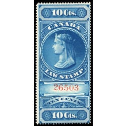 canada revenue stamp fsc1 supreme court law stamp young queen victoria 10 1876