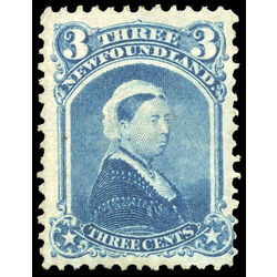 newfoundland stamp 34 queen victoria 3 1873 M VF 002