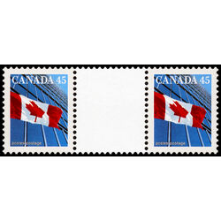 canada stamp 1362i flag over building 1998