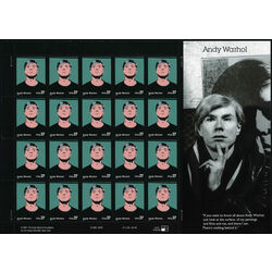 us stamp postage issues 3652 andy warhol 37 2002 M PANE