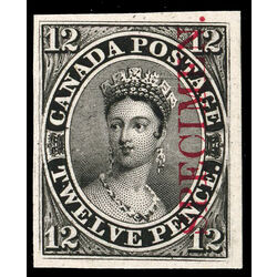 canada stamp 3pi queen victoria 12d 1851 M VF 010