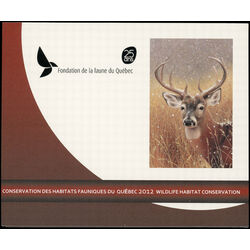 quebec wildlife habitat conservation stamp qw25 white tailed deer 12 2012