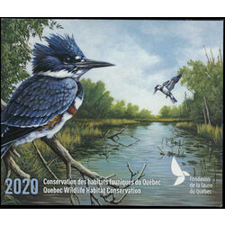 quebec wildlife habitat conservation stamp qw33 kingfishers 12 2020