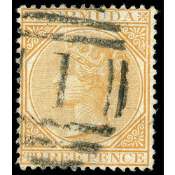 bermuda stamp 3 queen victoria 3 p 1873
