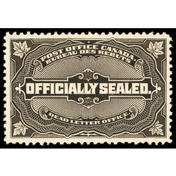 canada stamp o official ox4 officially sealed 1913 M VFNH 022