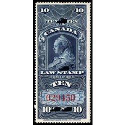canada revenue stamp fsc7 supreme court law stamp widow queen victoria 10 1897