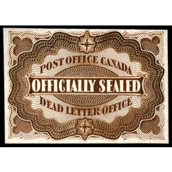 canada stamp o official ox1p officially sealed 1879