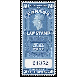 canada revenue stamp fsc25 supreme court law stamp george vi 50 1938