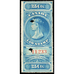 canada revenue stamp fsc03 supreme court law stamp young queen victoria 25 1876 U DEF 002