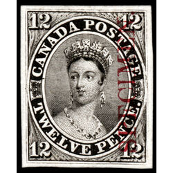 canada stamp 3pi queen victoria 12d 1851 M VF 011