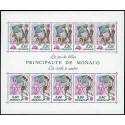 monaco stamp 1683a children s games europa 1989 1989