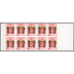 monaco stamp 1608a national coat of arms 1988