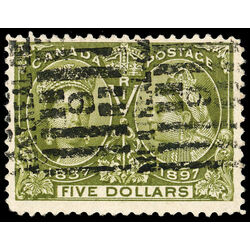 canada stamp 65 queen victoria diamond jubilee 5 1897 U F VF 064