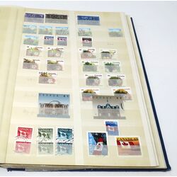 canada used stamp collection in a blue 48 page stockbook