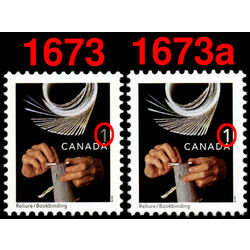 canada stamp 1673a bookbinding 1 2001